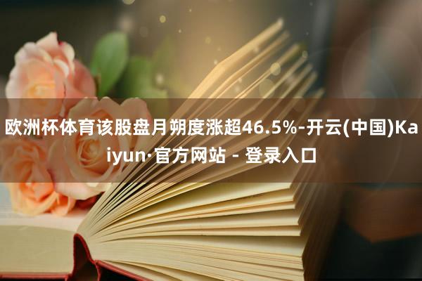 欧洲杯体育该股盘月朔度涨超46.5%-开云(中国)Kaiyun·官方网站 - 登录入口